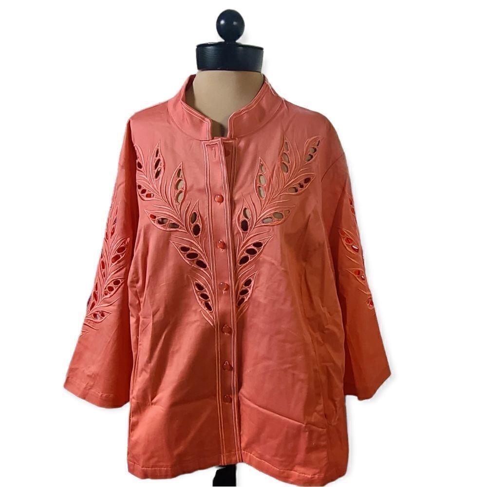NWT Bob Mackie Blazer Top 3X